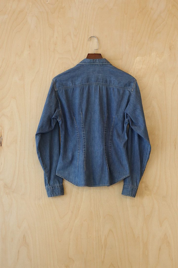 DH | Lady Wrangler Denim Shirt (M, Blue)