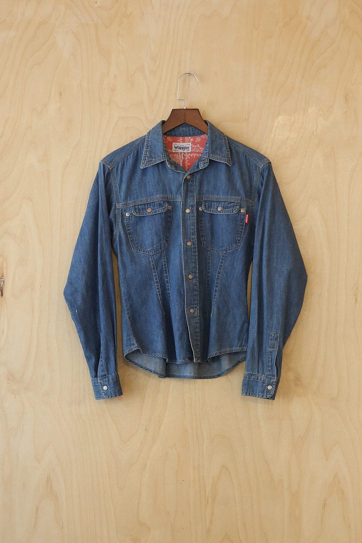 DH | Lady Wrangler Denim Shirt (M, Blue)