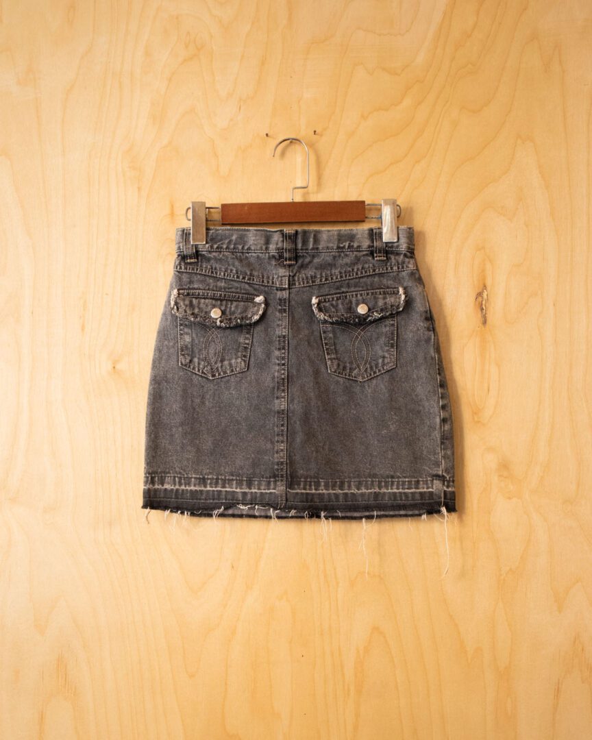 DH | Lucky Eight Denim Skirt (Gray, 26)