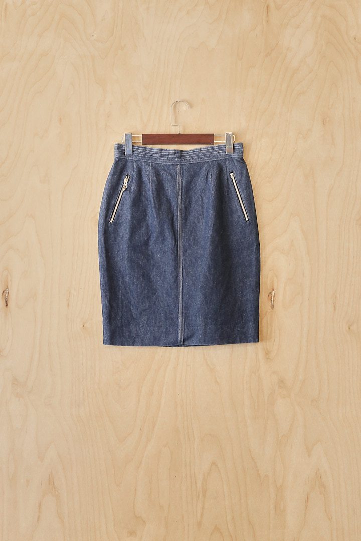 DH | Courreges Denim Skirt  (29, Indigo )