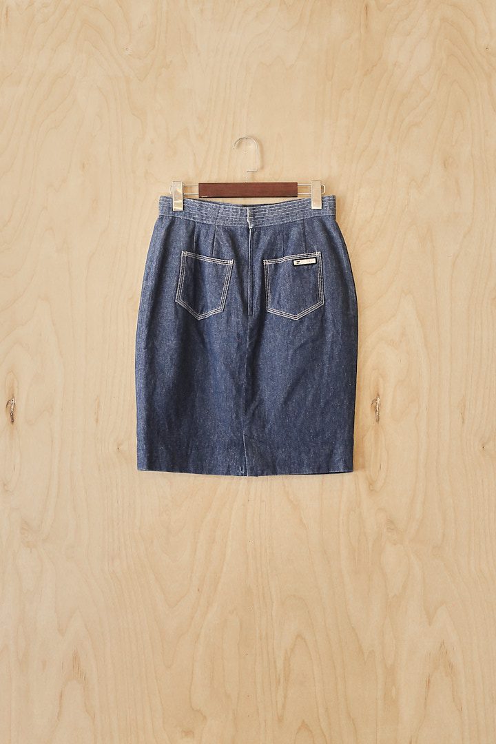 DH | Courreges Denim Skirt  (29, Indigo )