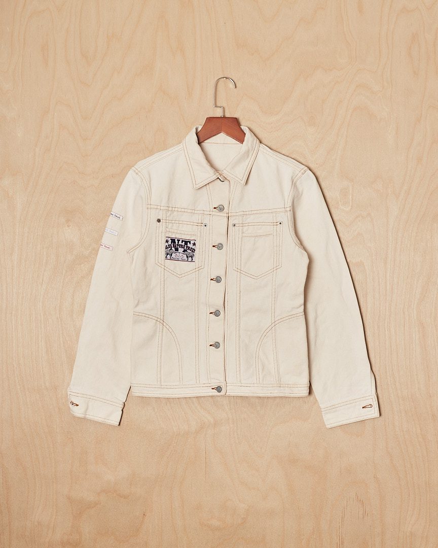 DH | Pink House Denim Jacket  (M, White)