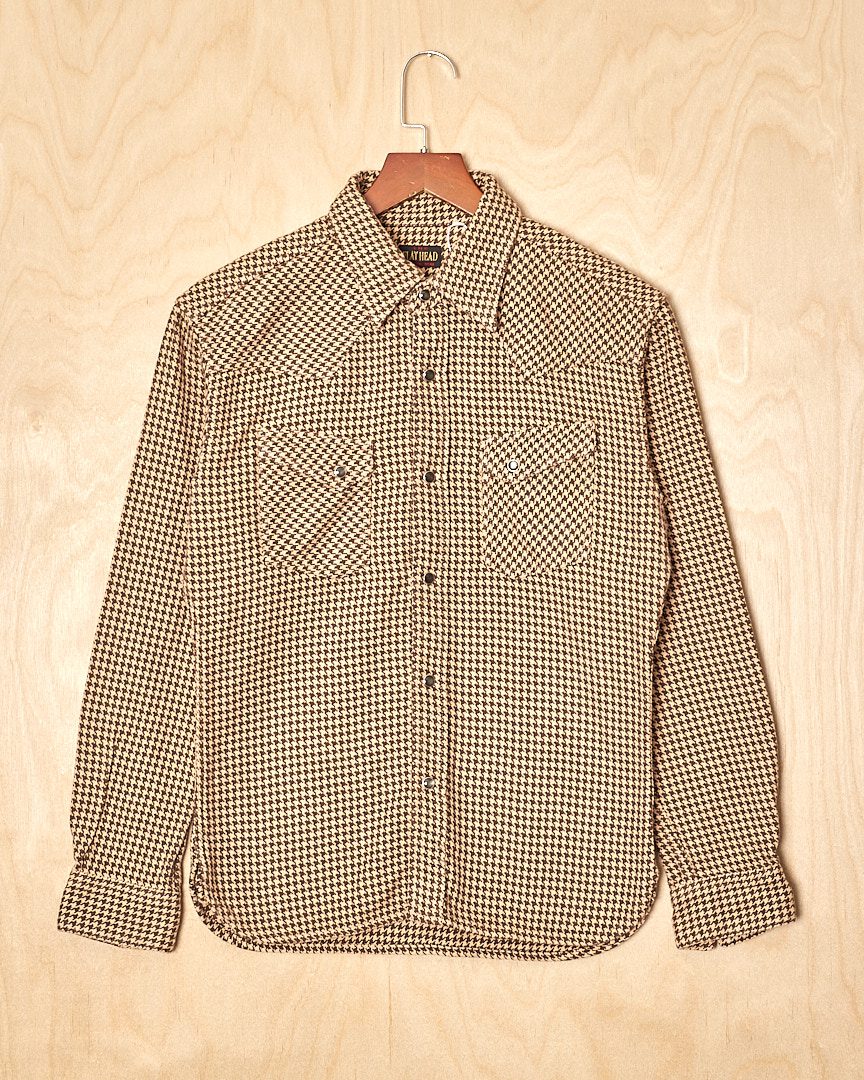 HT | Flathead LS Shirt (M, Houndtooth)