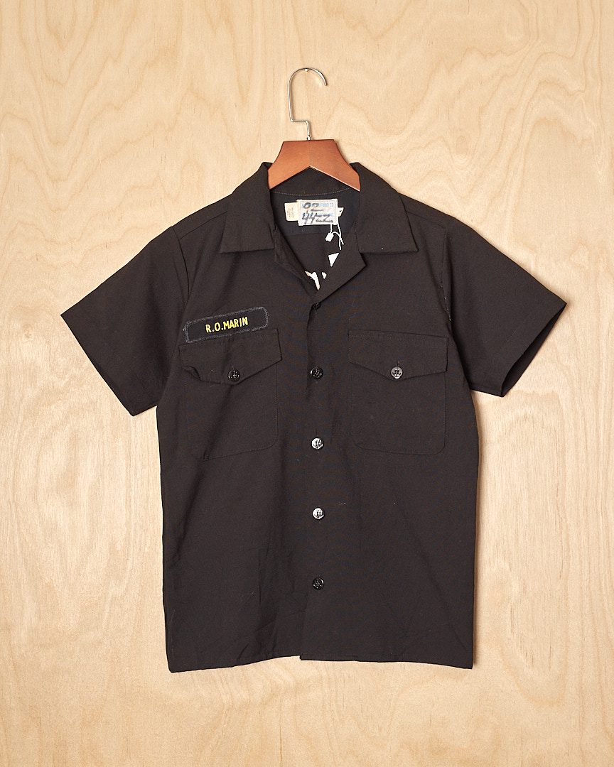 HT | Bowling Shirt With Embroideries (S, Black)