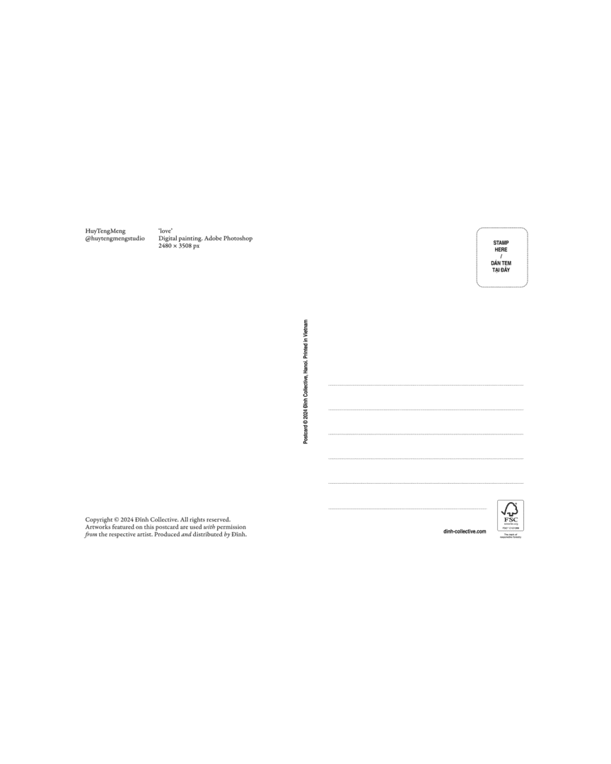 Dinh Collective | Postcard Huy Teng Meng Studio - Sunrbg (OS, N/A)