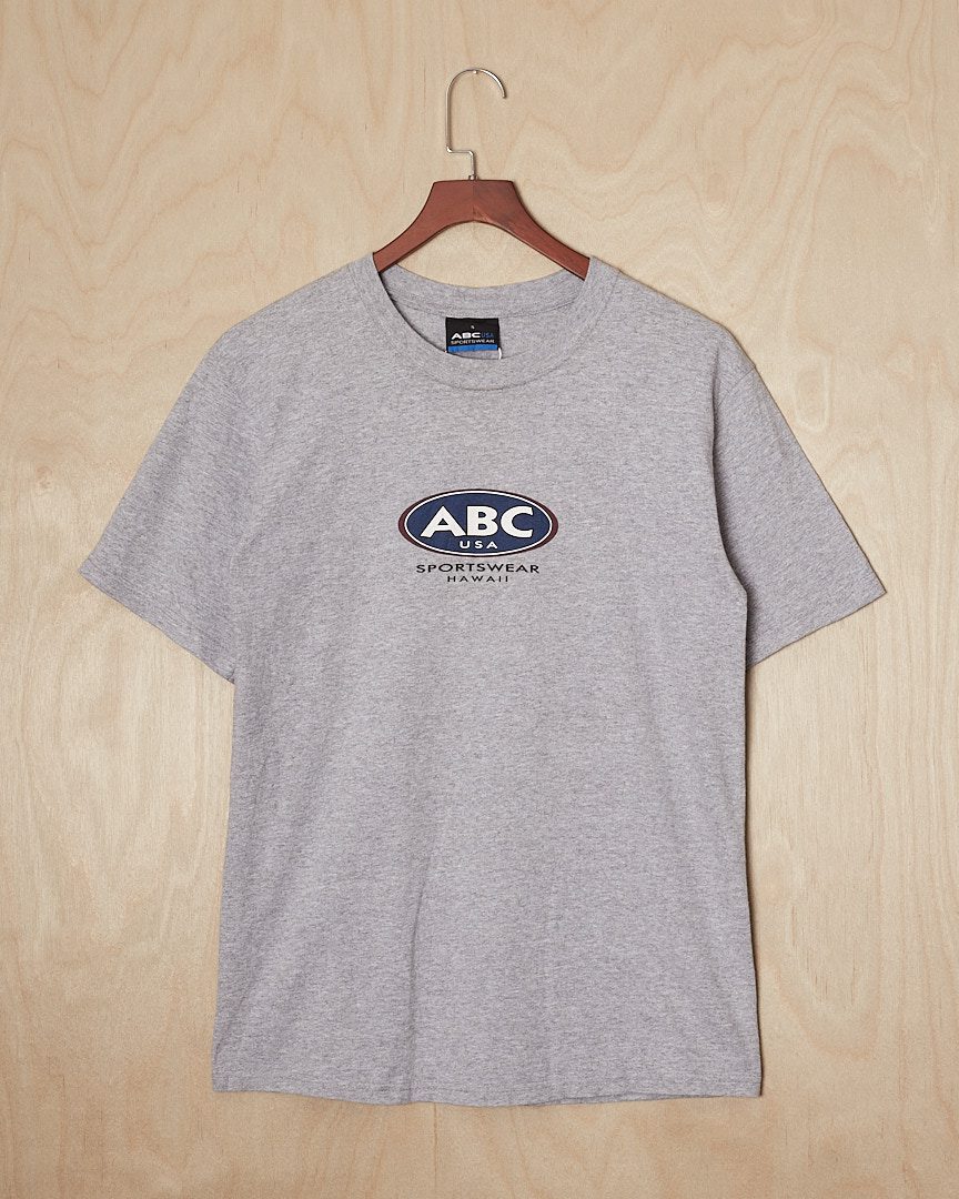 ABC USA T-shirt (L, Gray)