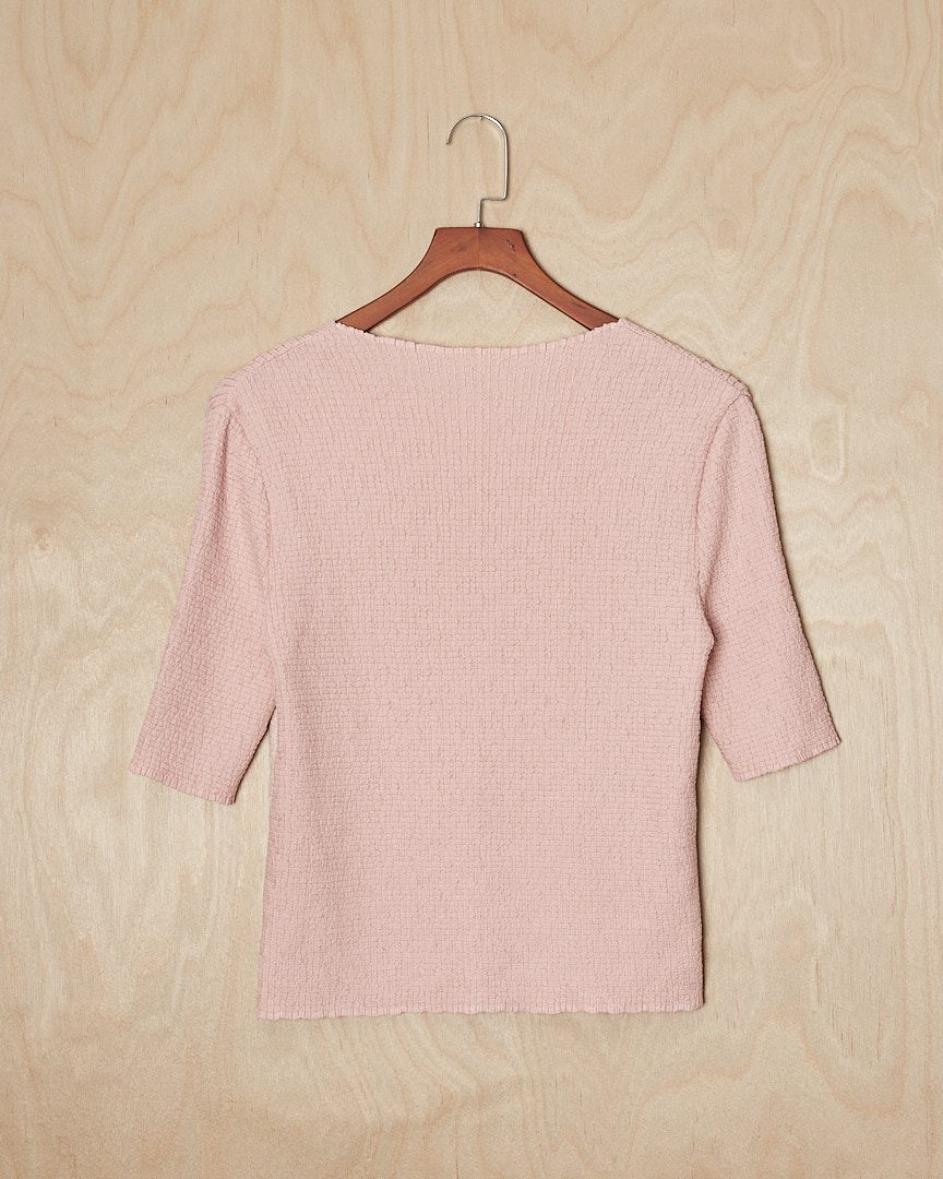 THUC | Apte Staff Pleated SS Shirt (S, Pink)