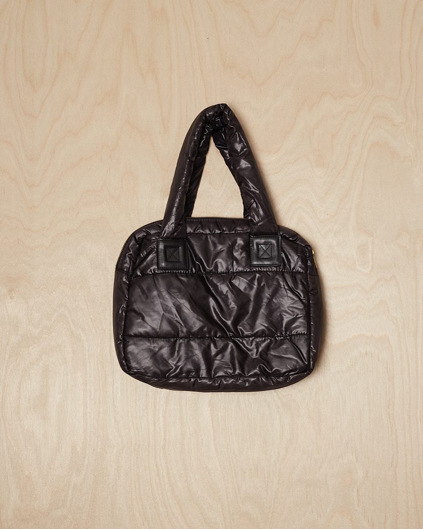 Saadum | Puffer Shoulder Bag (OS, Black)