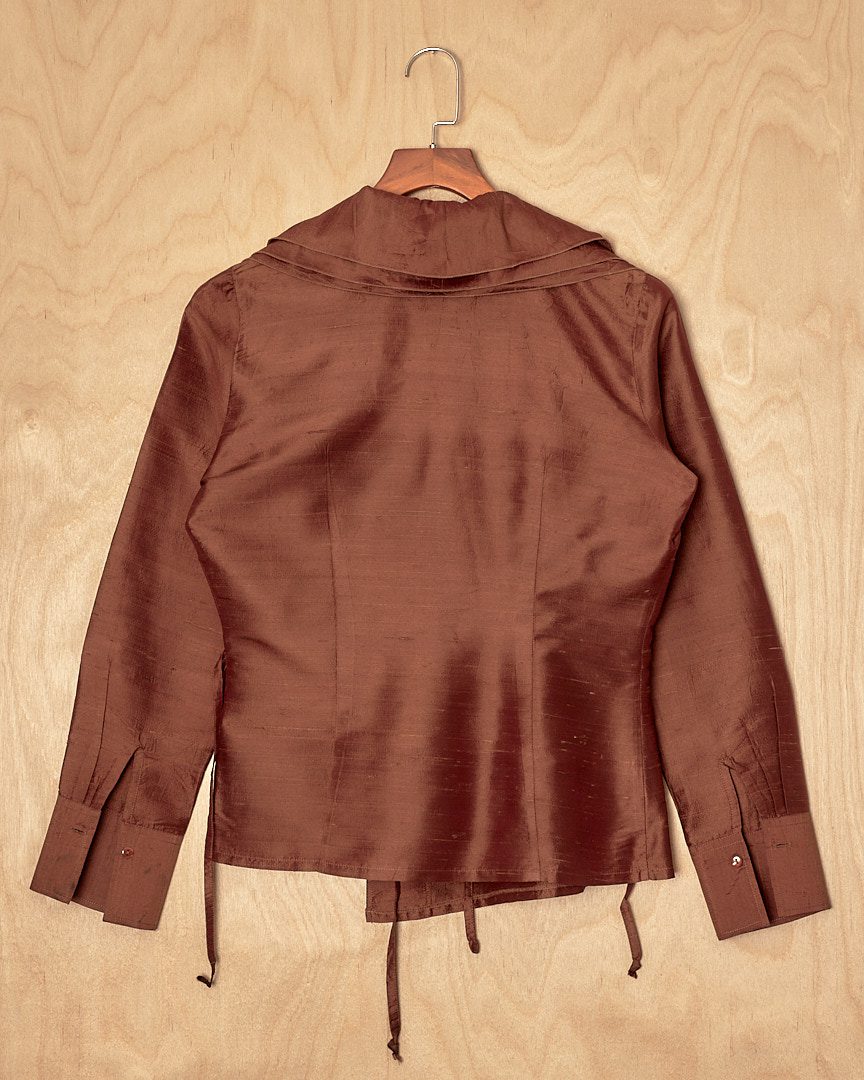 DH | Nara Camicie Laces Closure Blazer (M, Brown)