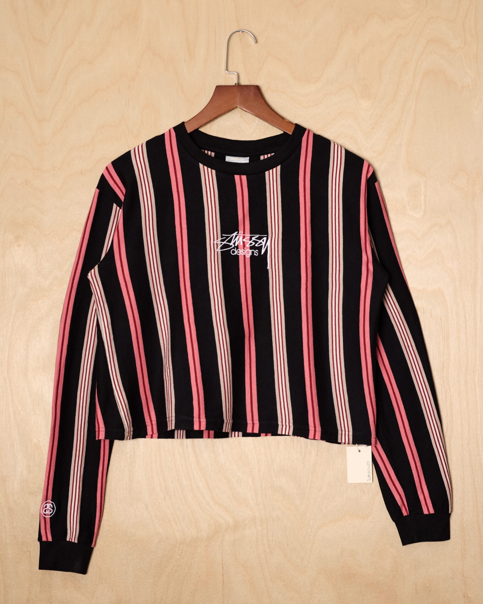 DH | Stussy Crop LS T-Shirt (M, Stripe)