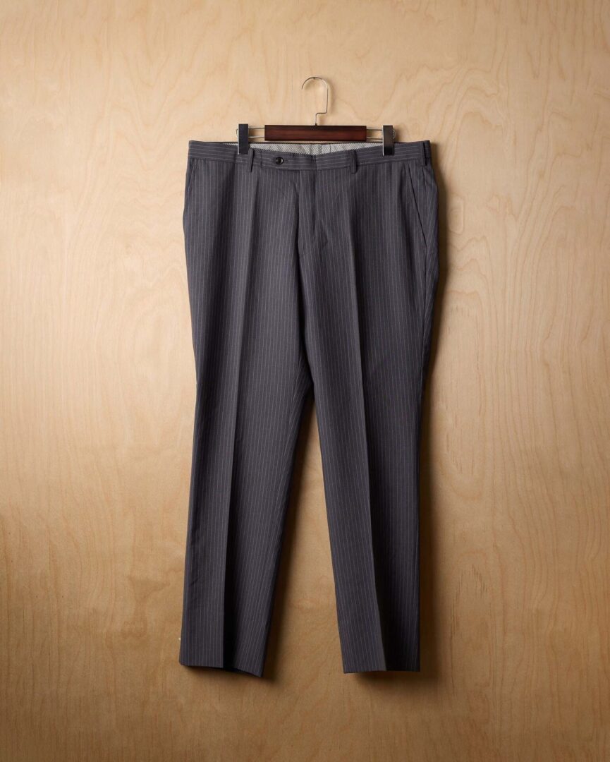 DH | VIntage Pinstripe Japanese Trousers (36, Grey)
