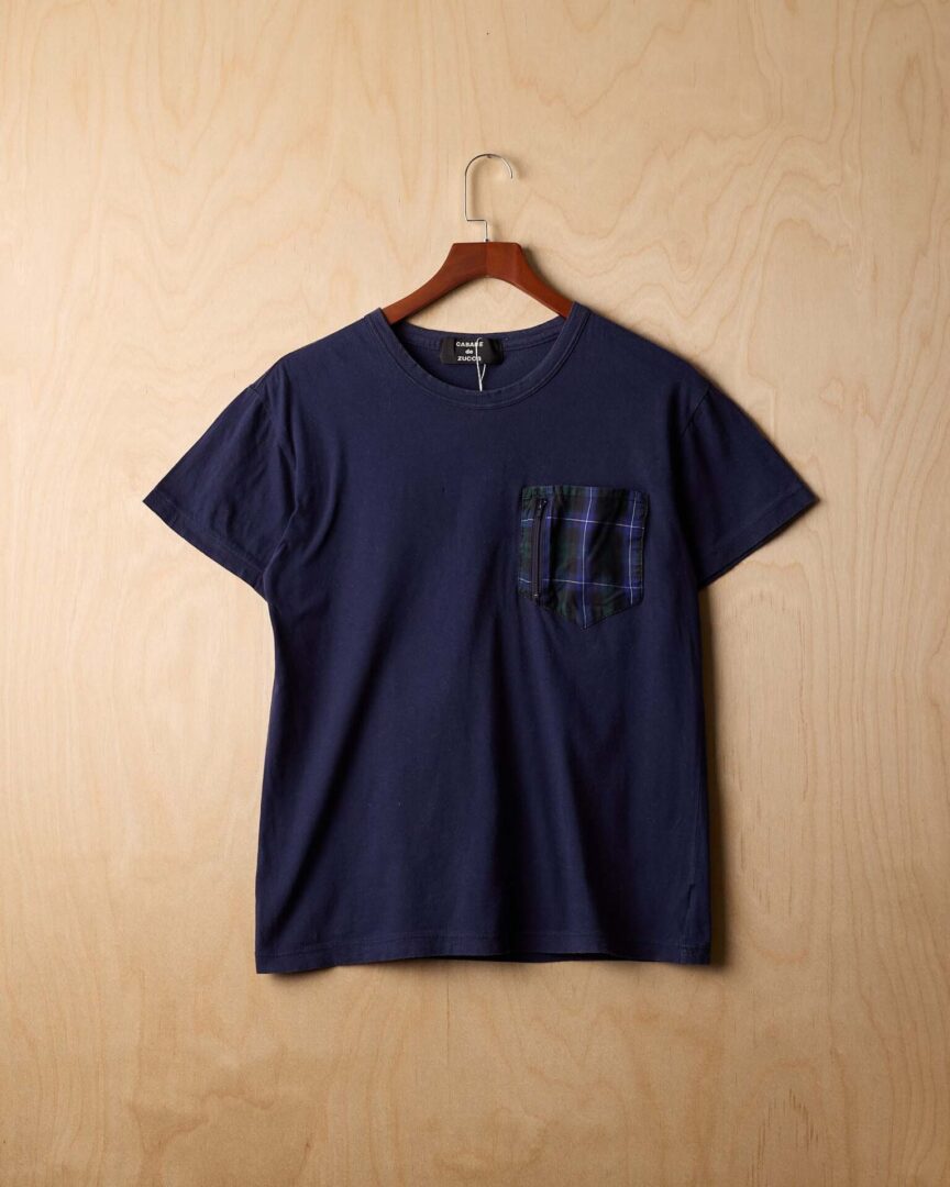 Cabane De Zucca Pocket T-shirt (M, Navy)