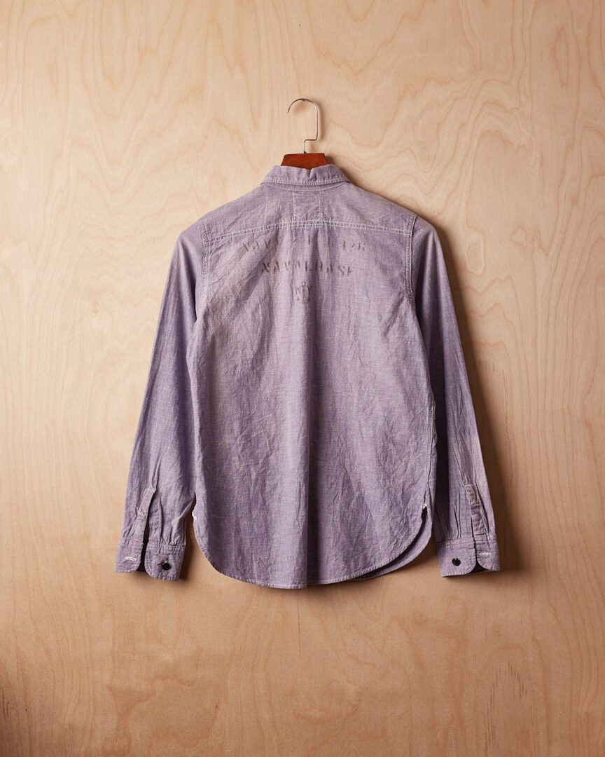 DH | Denim Dungaree LS Shirt (M, Fade Purple)