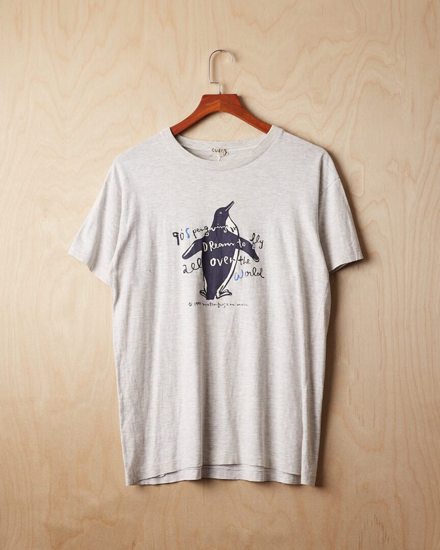 DH | Vintage Cue Penguin T-Shirt (M, Light Grey)