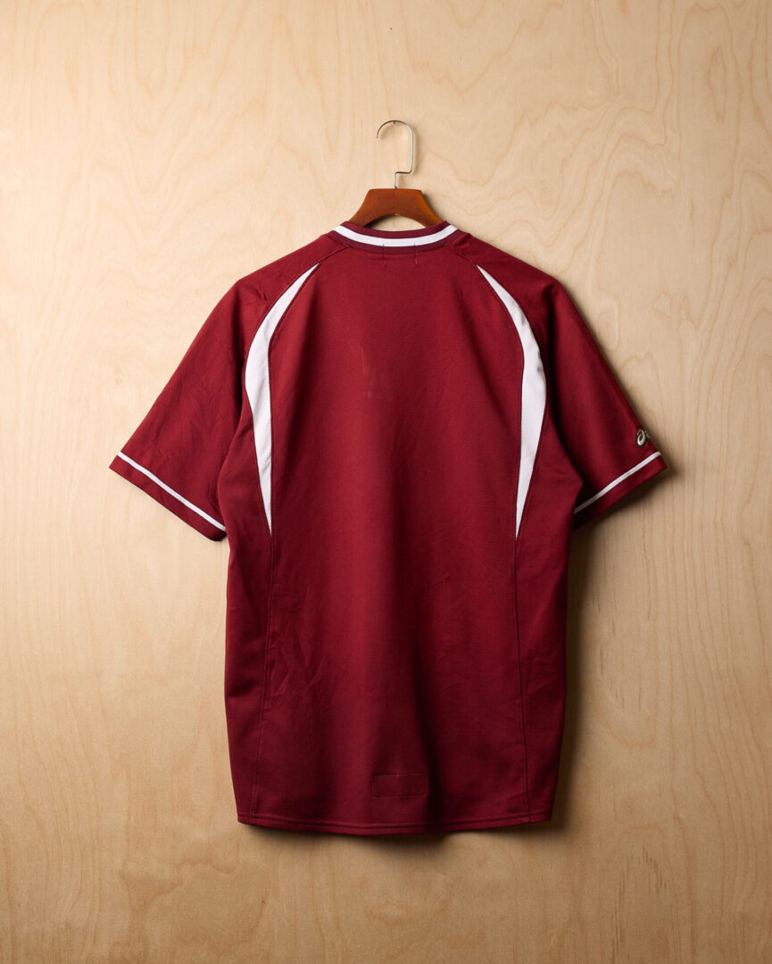DH | Asics Baseball T-shirt (L, Burgundy)
